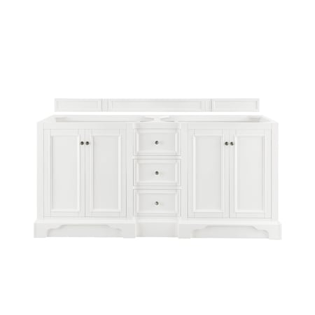 James Martin Vanities De Soto 72in Double Vanity Cabinet, Bright White 825-V72-BW